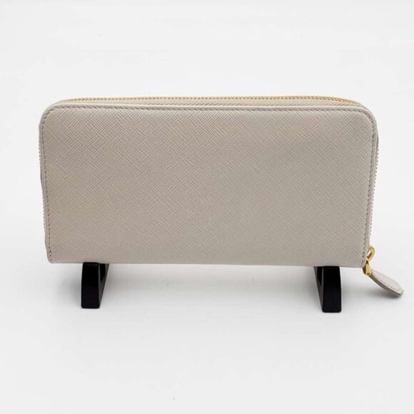 100% Authentic PRADA Saffiano Ribbon Leather Zippy Wallet - Picture 3 of 16